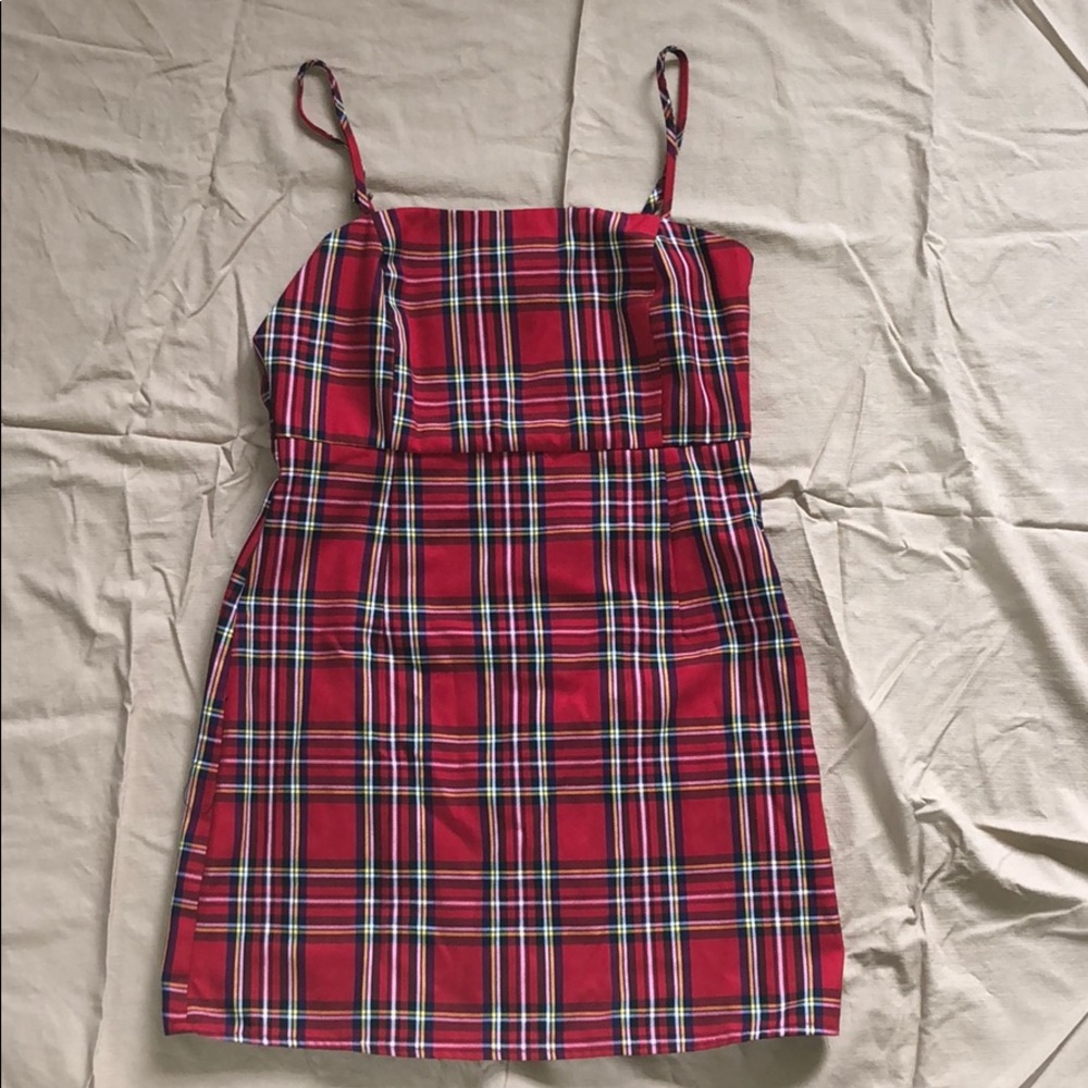 Red Plaid F21 Mini Dress